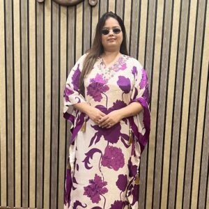 digital printed kaftan